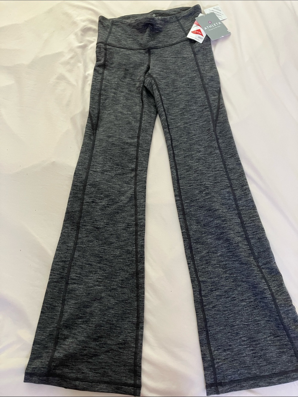 Athleta Dark Gray Flared Leggings